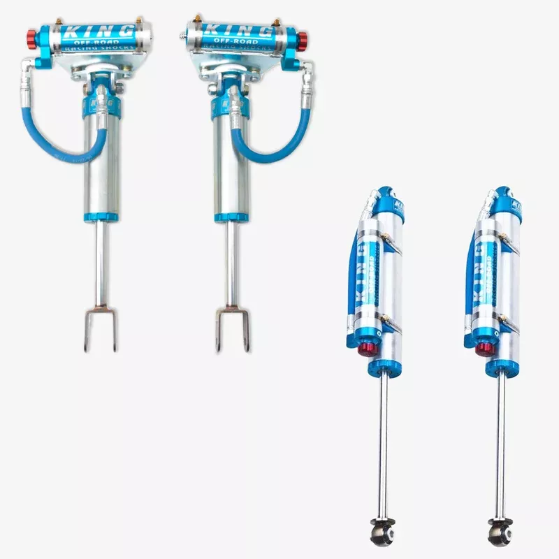 ’11-25 Chevy/GMC 2500/3500 King 2.5 RR Front Shocks & 2.5 PB Rear Shocks w/ Adjusters