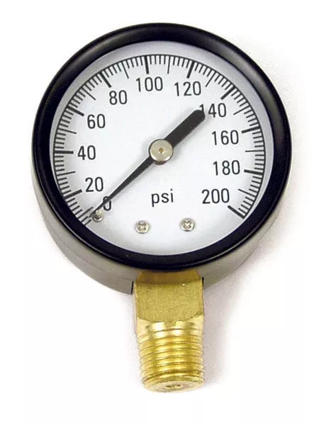 200 PSI Fuel Oil Pressure Gauge