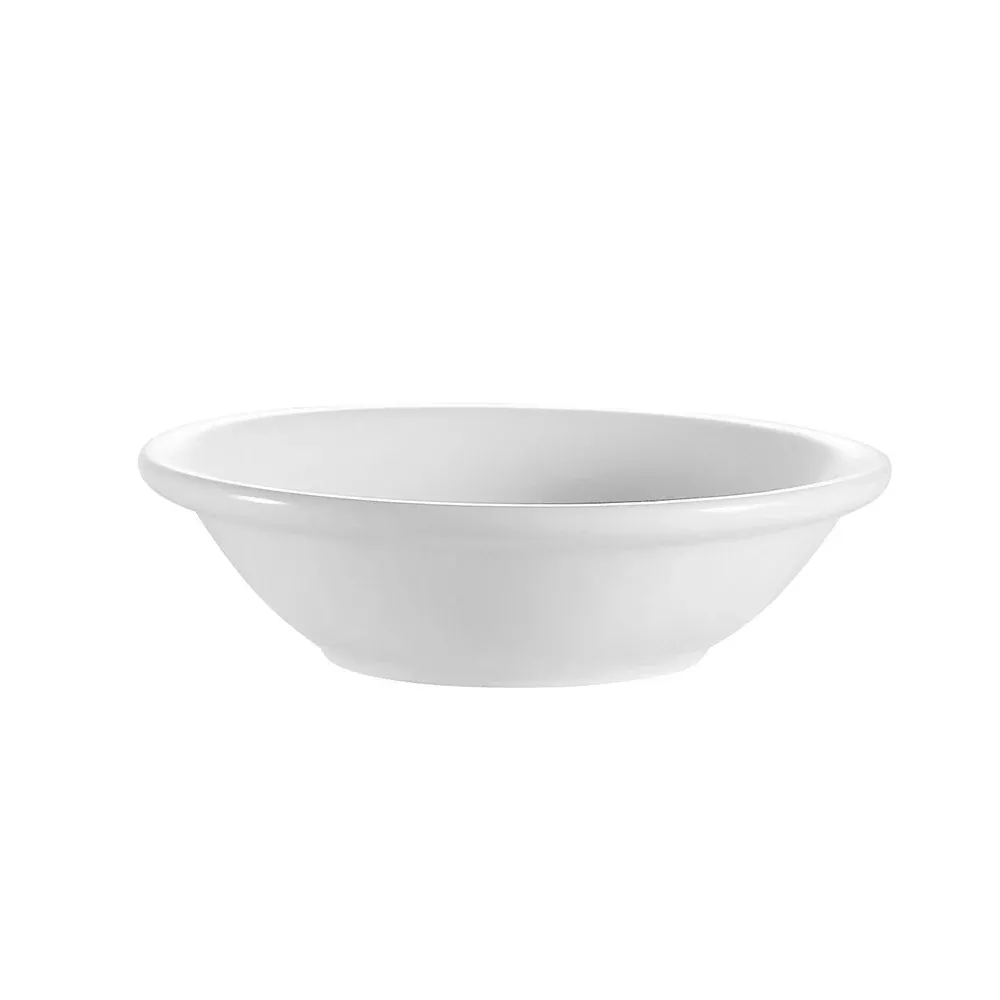 CAC China RCN-32 Clinton Super White Super White Porcelain Fruit Dish 3.5 oz., 4 1/2″