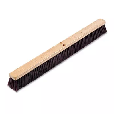 Floor Brush Head, 3 1/4″ Maroon Stiff Polypropylene, 36