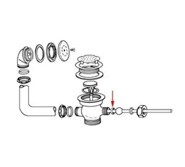 Franklin Machine Products 100-1049 Body Bushing for Old Style Lever Handle Wastes