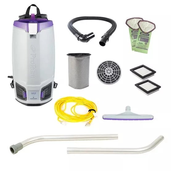 Proteam Gofit 10QT, Backpack Vacuum, 12.9lbs, Electric, With Tools, HEPA, 3 Year Warranty