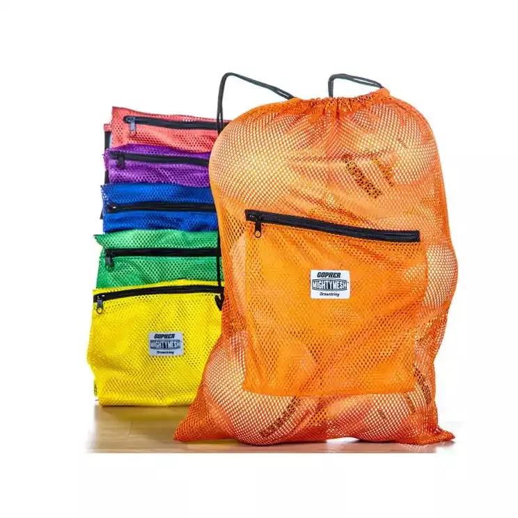 Rainbow Mighty Mesh Drawstring Bags