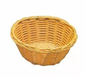 TableCraft 1177W Natural Round Handwoven Basket 7″ x 2″
