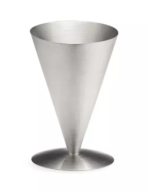 TableCraft R57 Brushed Stainless Steel Footed Fry Cone, 4-1/2″ x 7