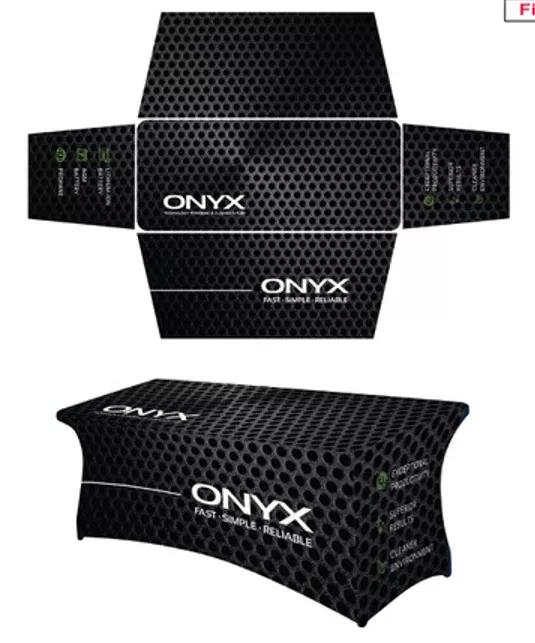 W13271 | Onyx W13271 - Onyx Black Table Cover 6'