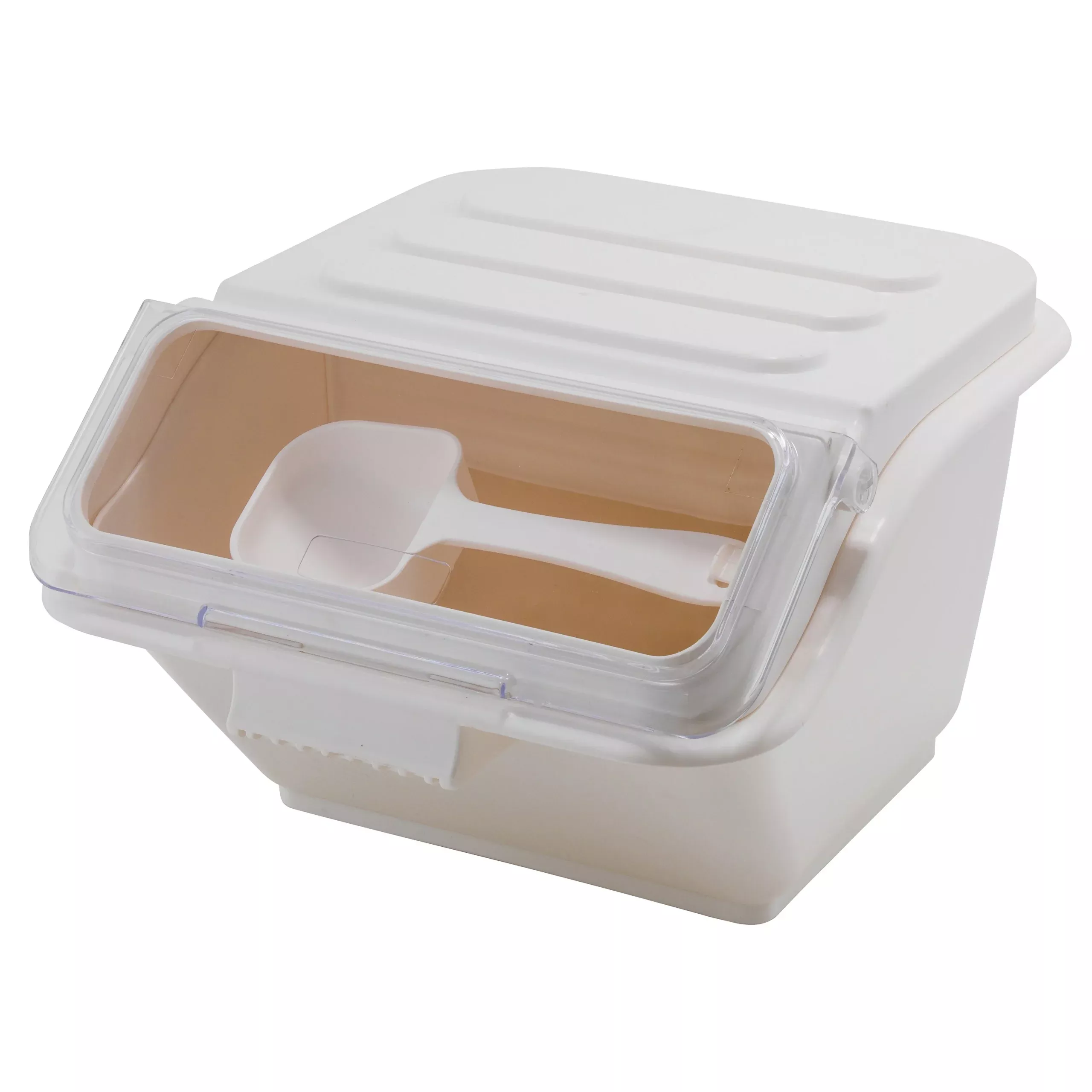 Winco IB-2S Ingredient Shelf Bin, White 2 Gallon