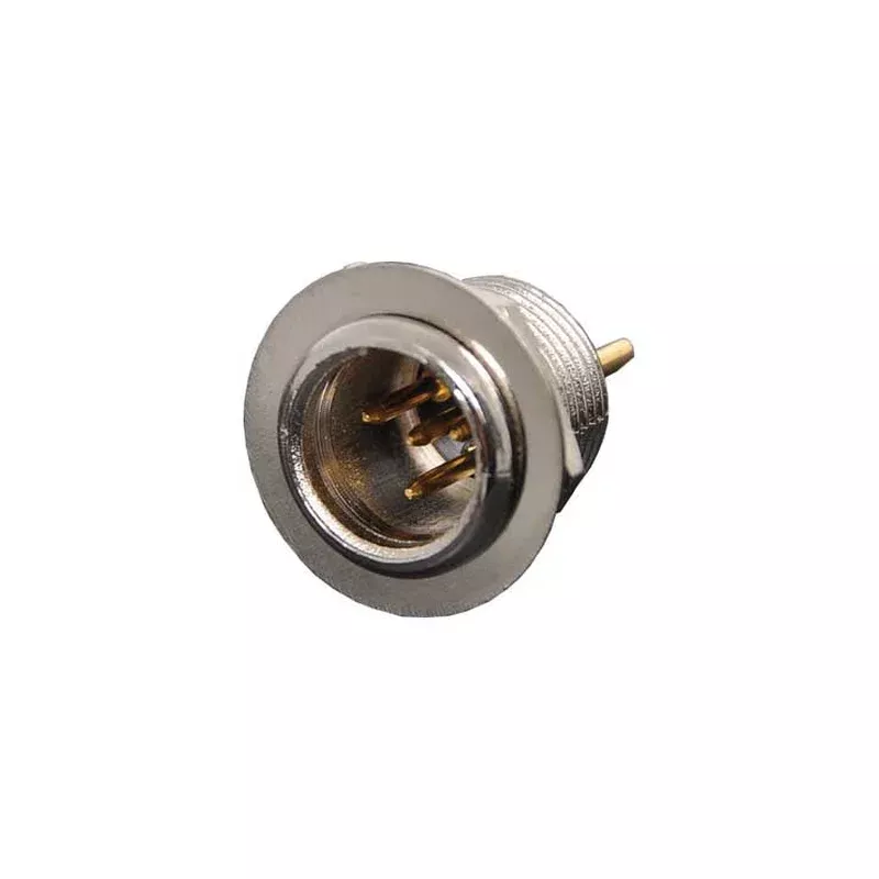 XLR 4 Pin Mini Male Chassis Mount P0896