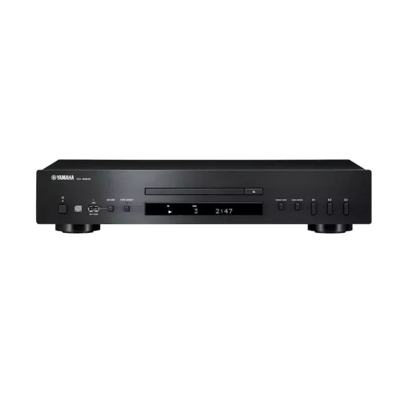 Yamaha CD-S303 Compact Disc Player Single Draw – Black CD-S303B