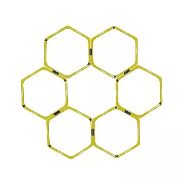Yellow Hex Speed Rings – Set Of 6